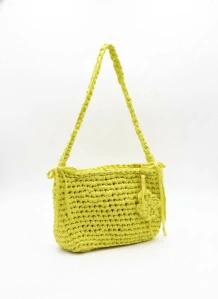 Háčkovaná daily bag žlutá