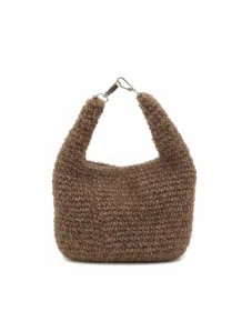Háčkovaná daily bag chlupatá