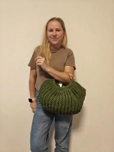 Háčkovaná plážová taška